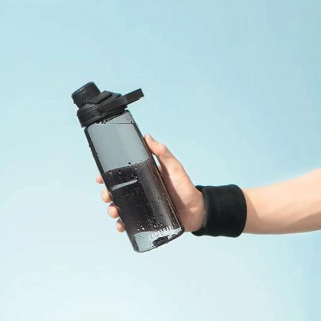 CamelBak Chute Mag BPA Free Water Bottle with Tritan Renew - Magnetic Cap Stows While Drinking, 25oz, Coastal