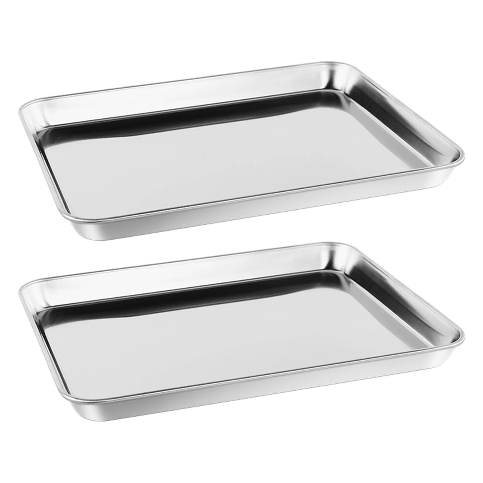 CUTICATE Baking Sheet Oven Pan Nonstick Baking Tool Easy to Clean Cookie Sheet Pan Baking Tray for Restaurant Party Household Roasting 26.5cmx15.5cmx1.2cm