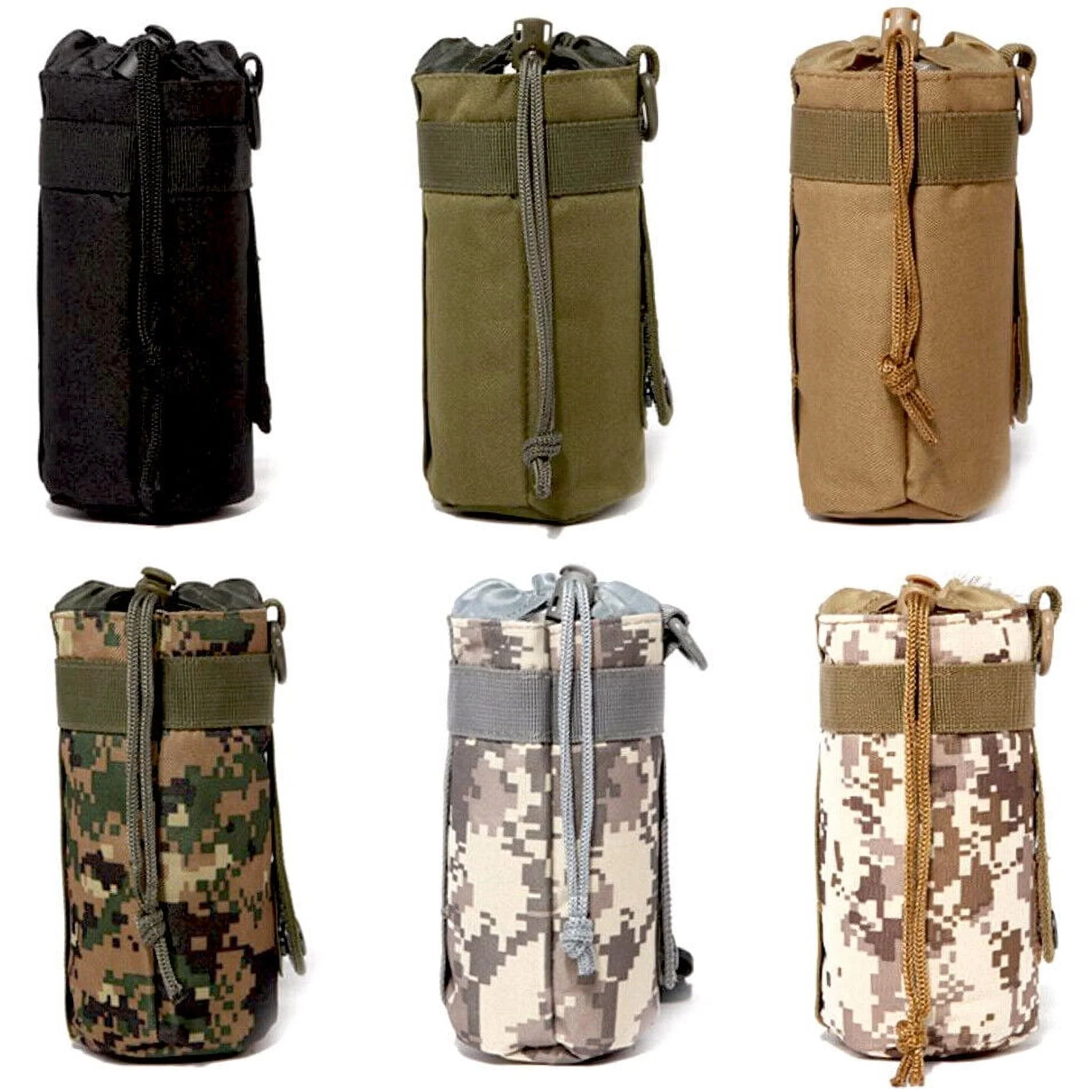 Outdoor Portable Water Bottle Bag Tactical Molle Kettle Pouch Holder for Camping