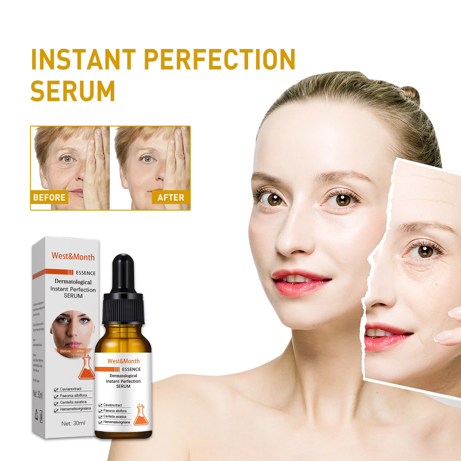 Face Serum for Sensitive Skin, Gentle and Lightweight Facial Serum to Smooth and Fortify Skin,2 Pack