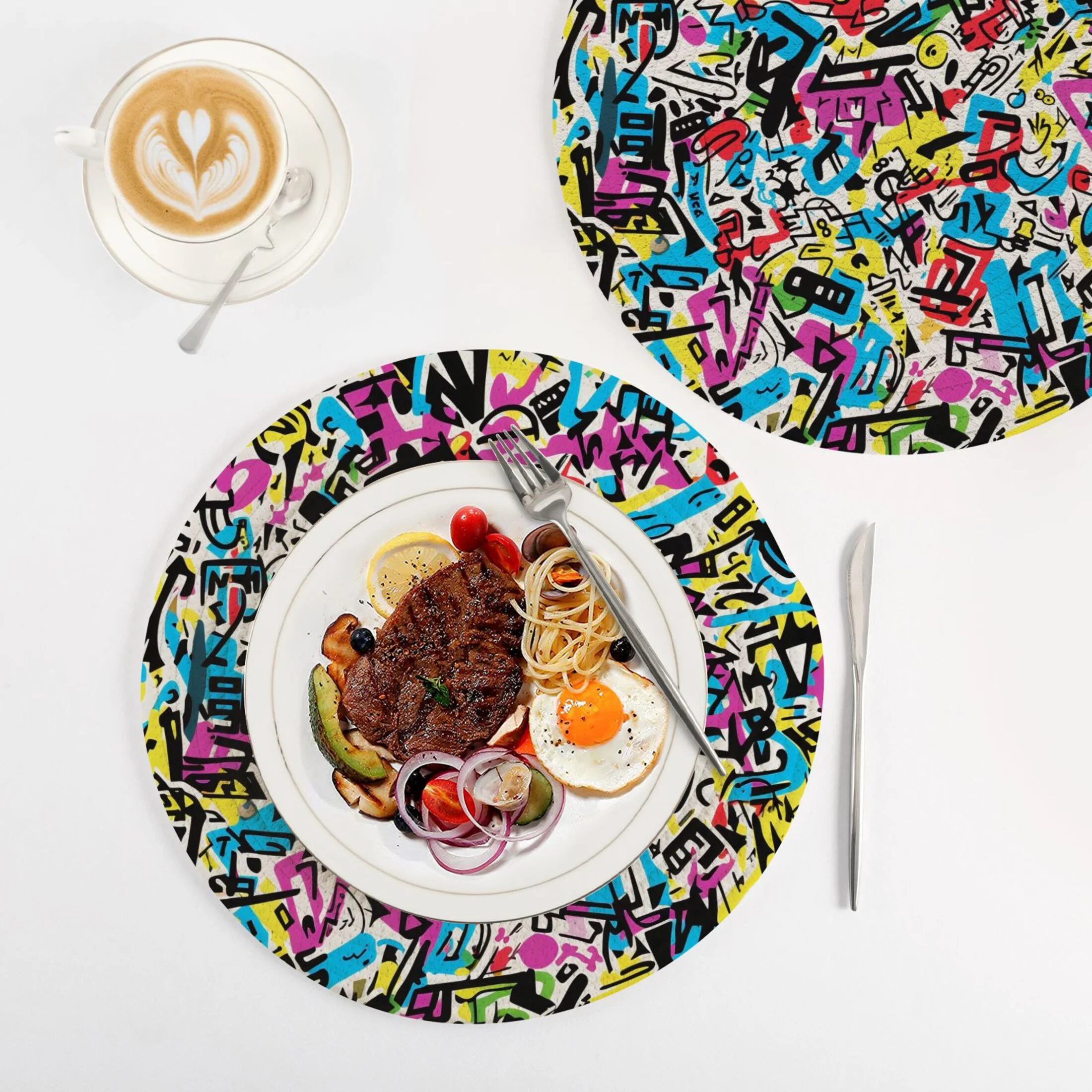 Abstract Pattern 3 PCs Pot Holders Trivets Kitchen 15