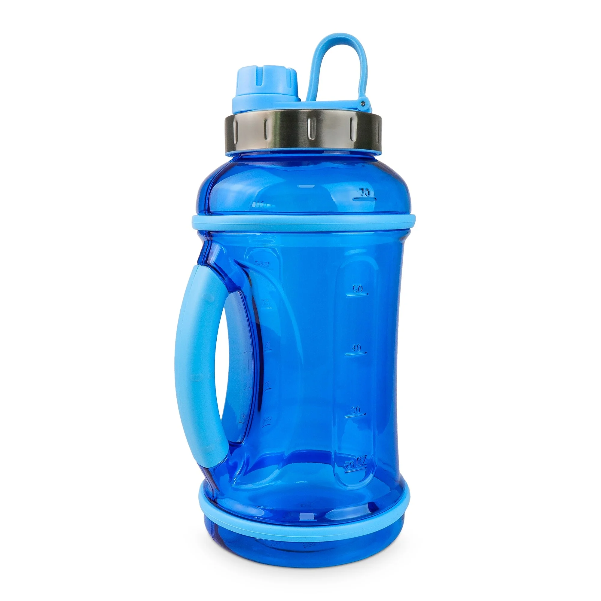 70oz Sport Water Bottle with Twist-Off Lid & Carry Handle Blue