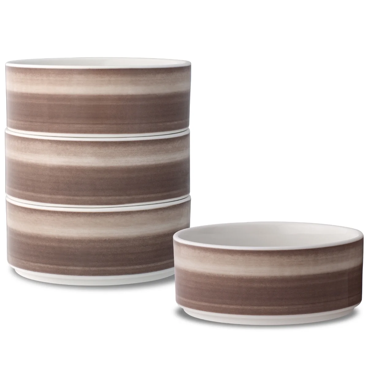 Noritake ColorStax Ombre Umber Stax Set of 4 Cereal Bowls