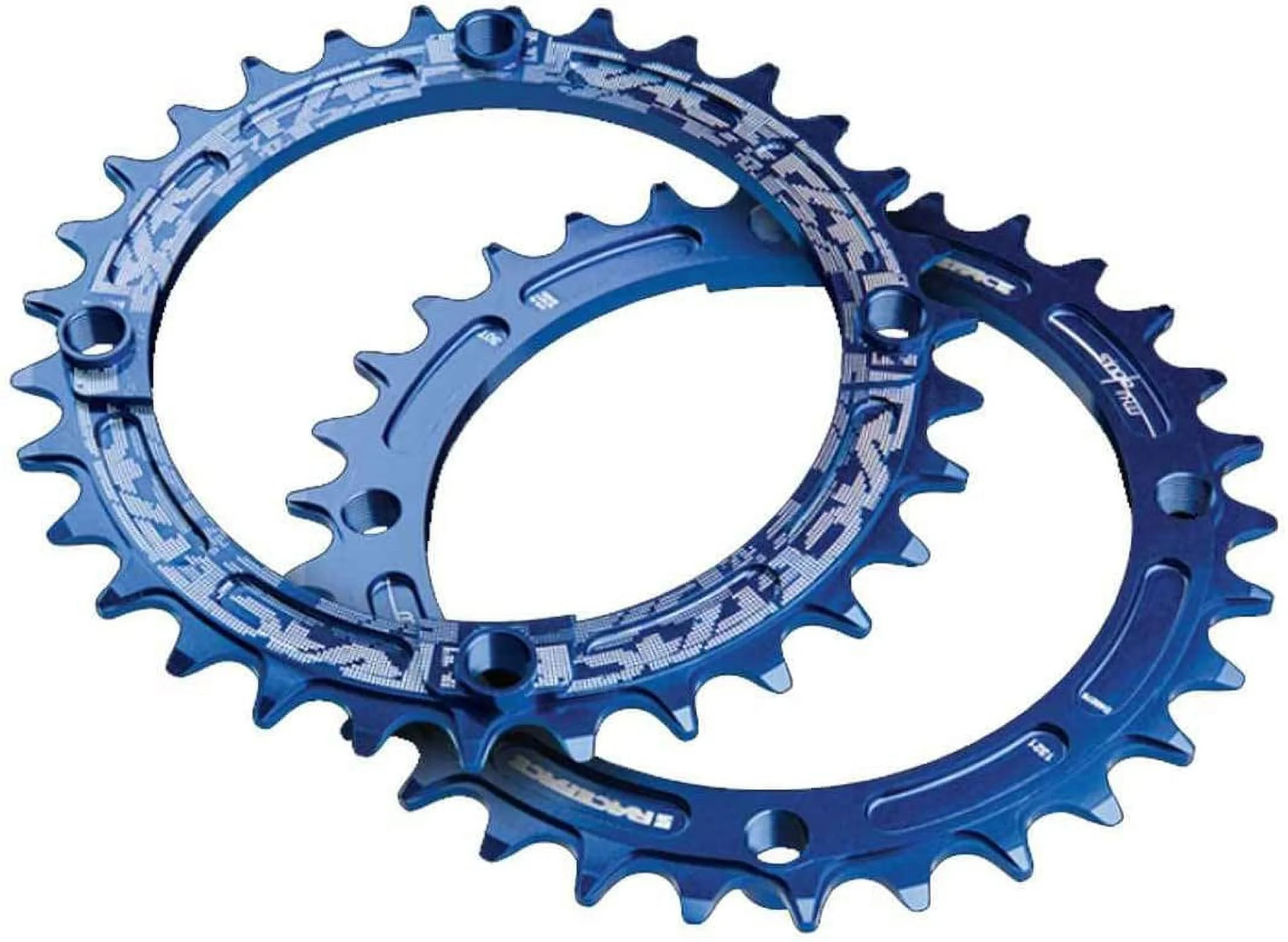 RaceFace Narrow Wide Chainring - Blue Tooth Count: 38 Chainring BCD: 104