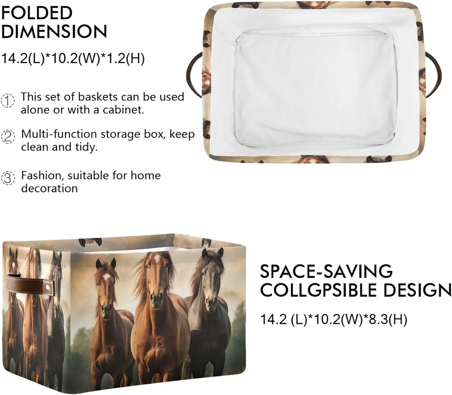 Hotbar Cute Cat Christmas Tree Storage Bin for Toy Storage Basket Dirty Clothes Sundries Office Home Closet Organizer Shelf Cube Box Waterproof Laundry Basket, 2pcs