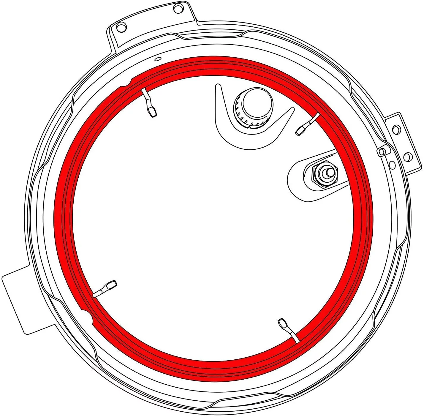 Replacement Seal Ring Compatible With Harvest Cookware Pressure Pro Pressure Cooker Model YBP100P (10 Quart). This Ring Is Not Created Or Sold By Harvest Cookware