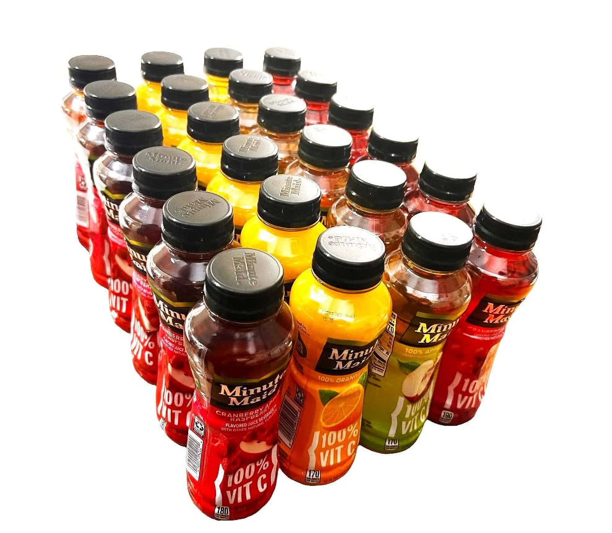Minute Maid Variety Pack 12oz Bottles Cranberry Apple Raspberry, Cranberry Grape, Orange and Apple (24-Pack)