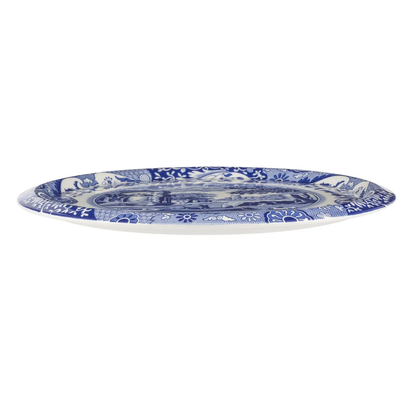 Spode  Blue Italian 2 Piece Serving Platter with Dome