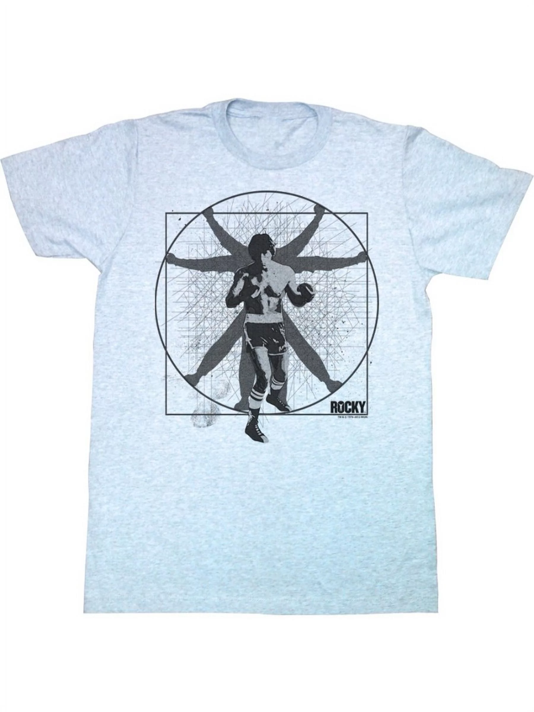 ROCKY-VITRUVIAN ROCKY-GRAY HEATHER ADULT S/S TSHIRT-5XL