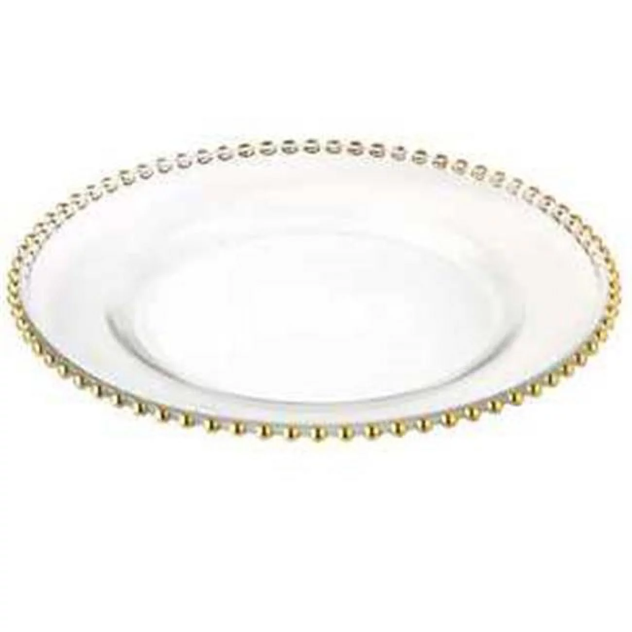 Bead Chargers Plate, Gold - Set of 4