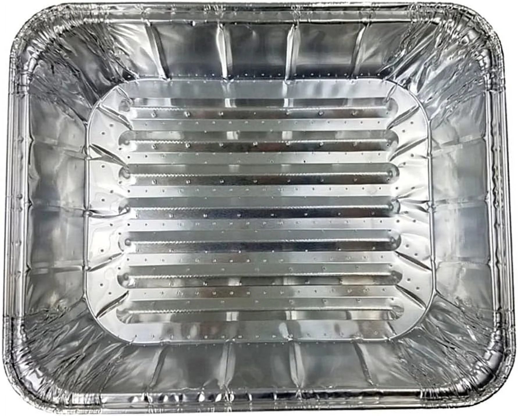 Large Half 1/2 Size Deep Aluminum Steam Table Extra-Heavy Duty Broiler Oven Baking Cooking Pan W/Built-In Absorbent Liner (Pack Of 24)