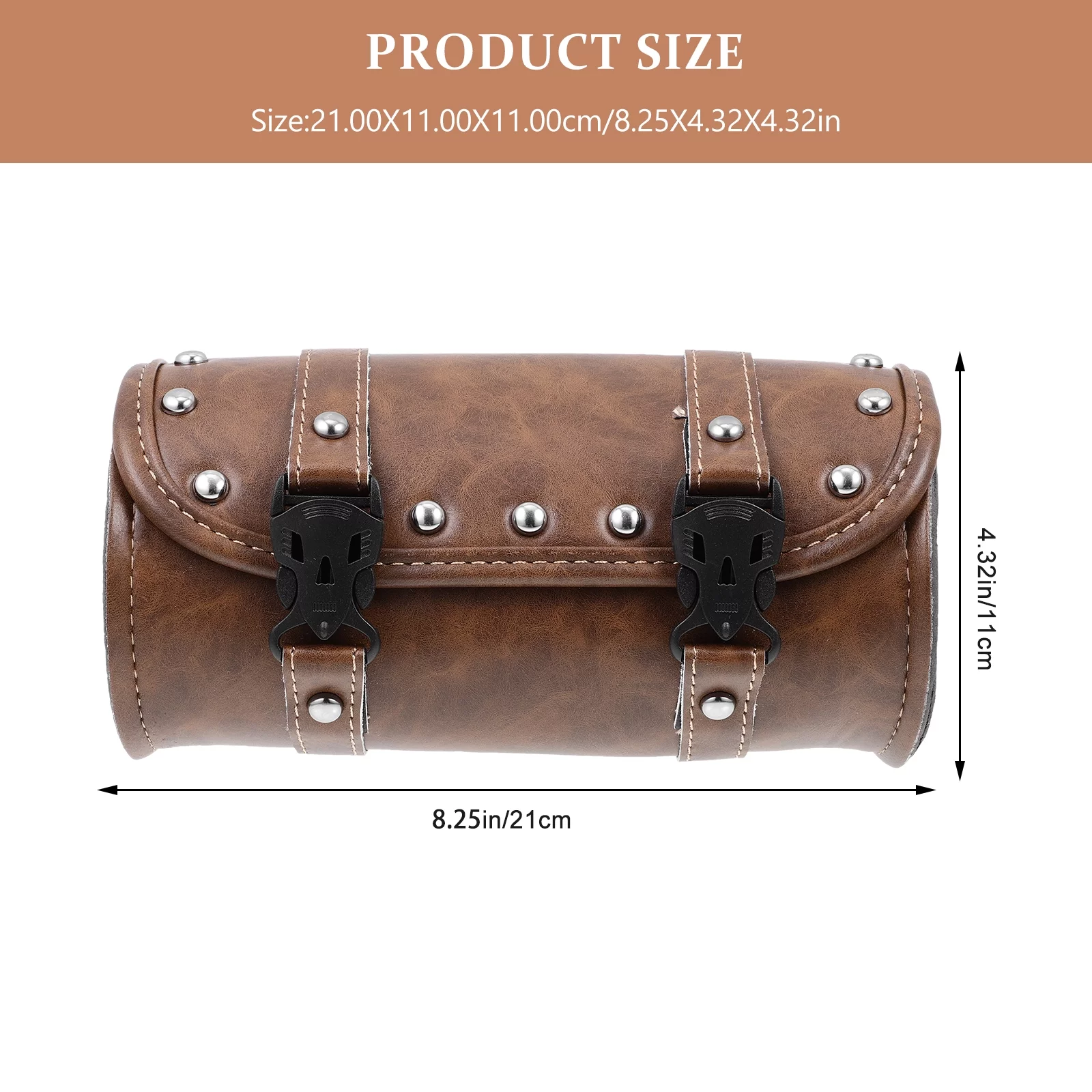 HOMEMAXS 1 Set Motorbike Tail Storage Bag Motorcycle Accessory Motorcycle Leather Side Bag