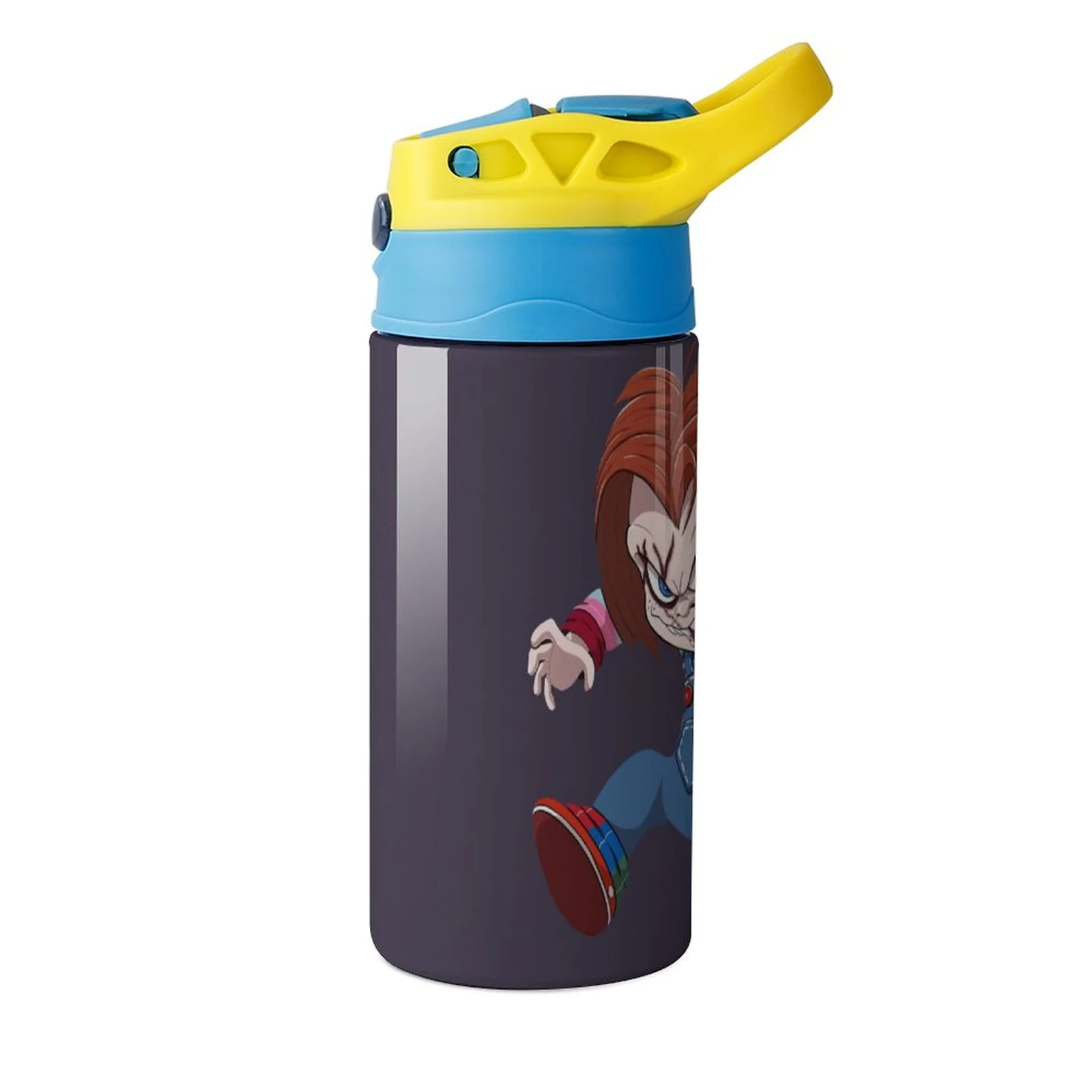Cartoon Chucky Kid's Insulated Water Bottle With Straw Vacuum Stainless Steel Cup Leak-Proof Children Toddler Thermoses