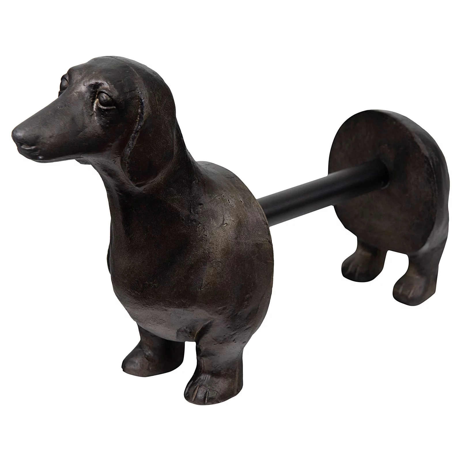 3R Studios Antiqued Bronze Dachshund Paper Towel Holder