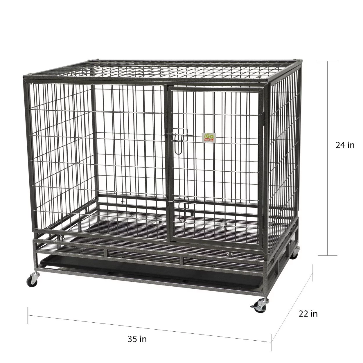 Go Pet Club Heavy Duty Mobile Metal Pet Cage