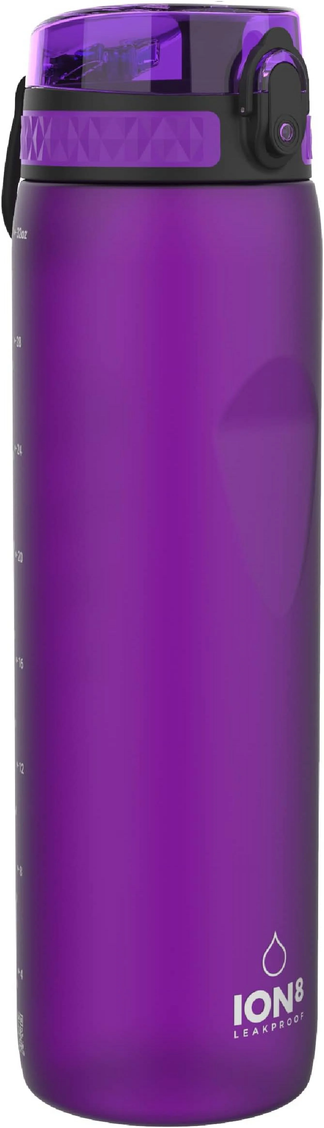 Ion8 Sport/Bike Water Bottle - Leakproof and BPA-free Water Bottle - Fits in Lunch Boxes, Handbags, Car Cup Holders, Backpacks, 34 oz/1000 ml (Pack of 1)