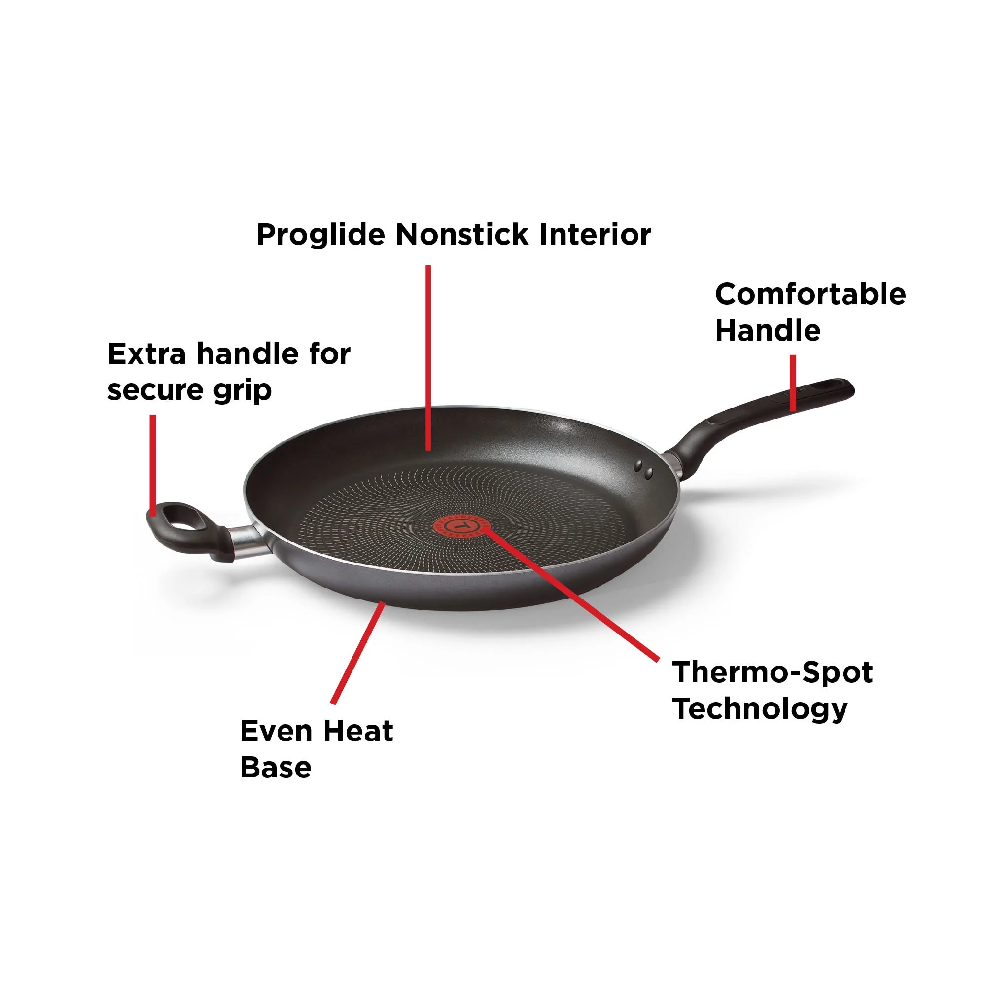 T-fal Easy Care Nonstick Family Fry Pan, 13.25 inch