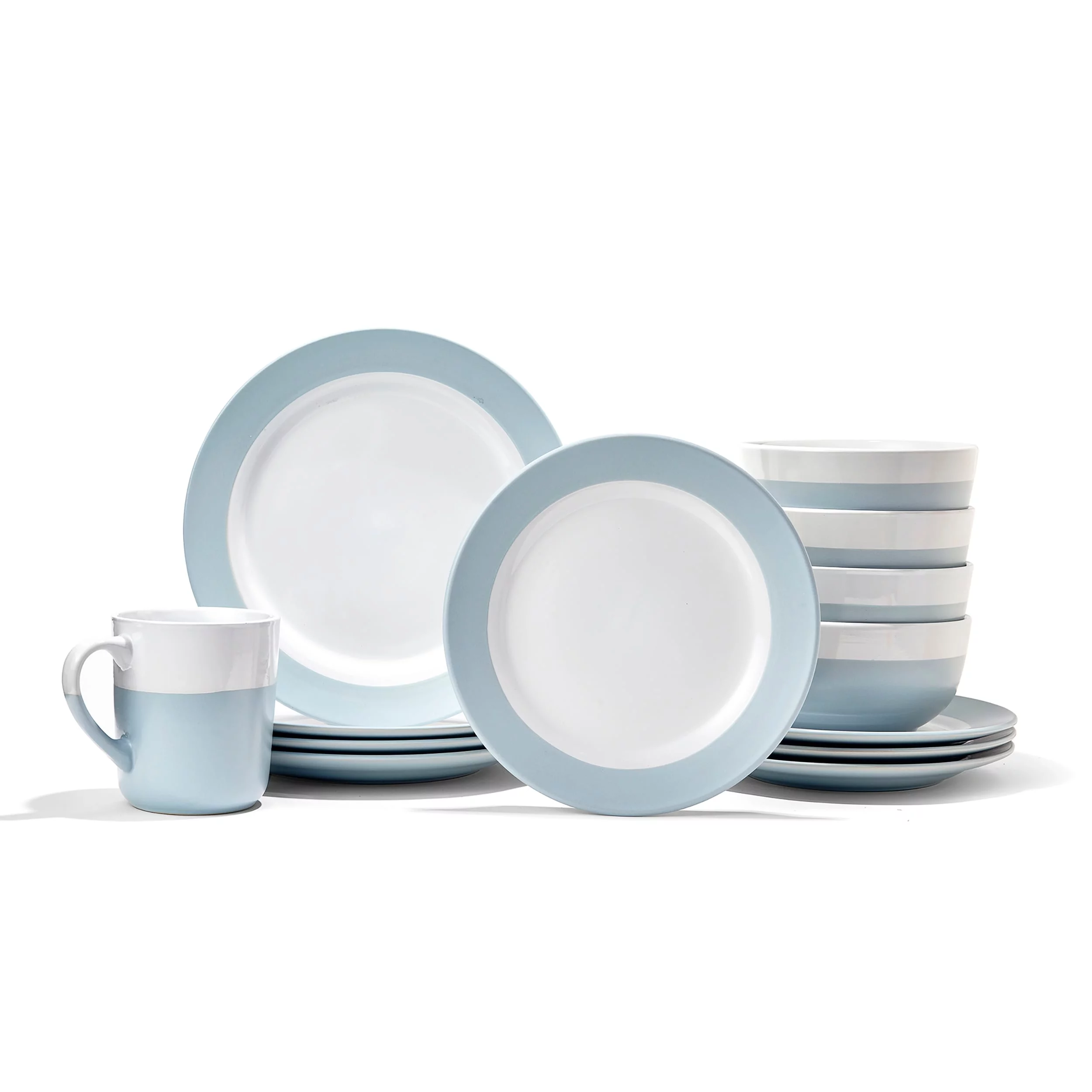 Serene Lt Blue 16 Pc Dinnerware Set
