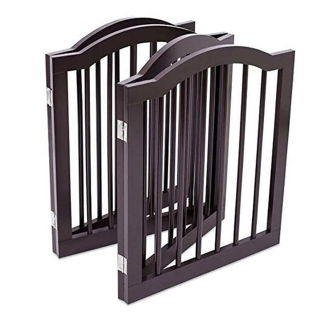 Internet's Best Dog Gate With Arched Top, 4 Panel 24 Inch