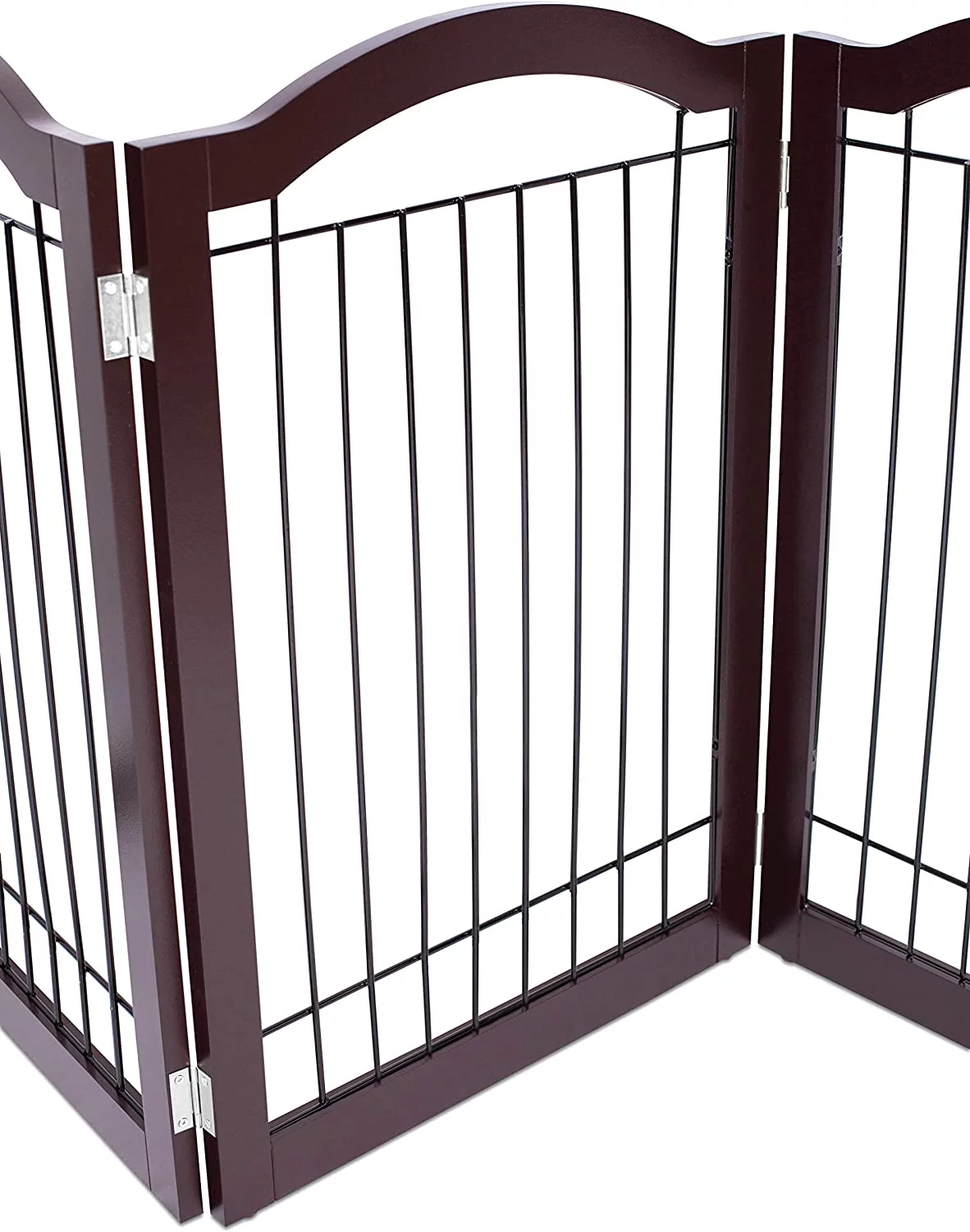 Internet's Best Wire Dog Gate with Arched Top - 4 Panel - 30
