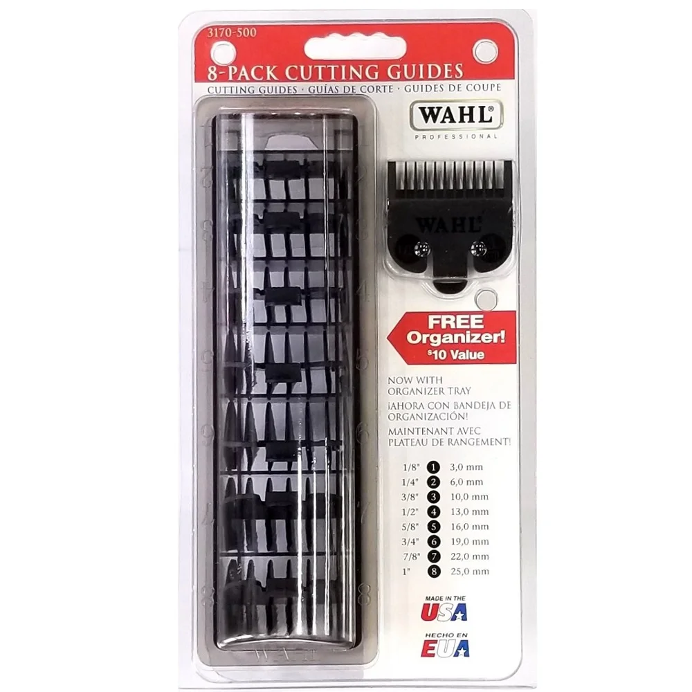 Wahl Power Station Multi-Charge #3023291 with 8 Pk Cutting Guide 3170-500 and Neck Duster