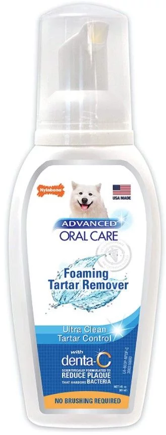 Nylabone Advanced Oral Care Foaming Tartar Remover [Dog, Dental & Breath Aids] 4 oz