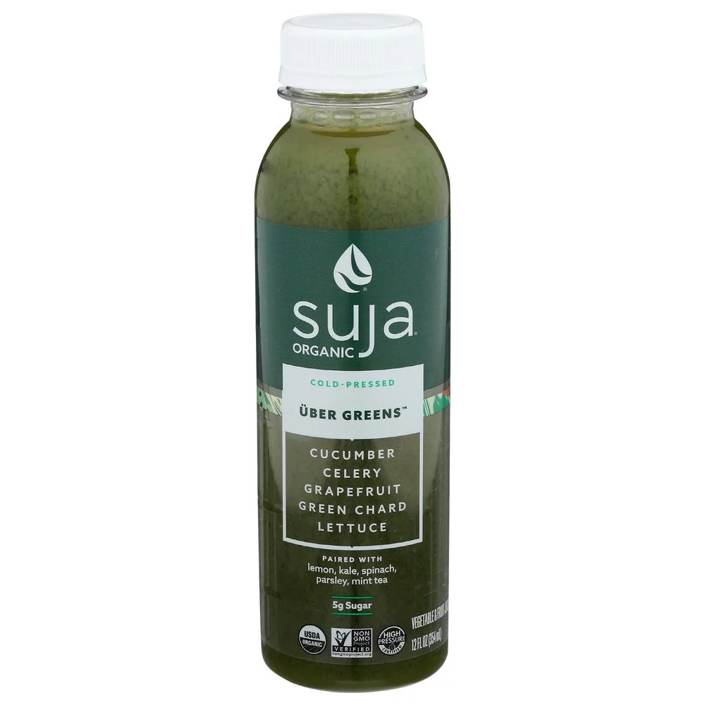 Suja Essentials Organic Uber Greens Juice, 12 Fluid Ounce -- 6 per Case.