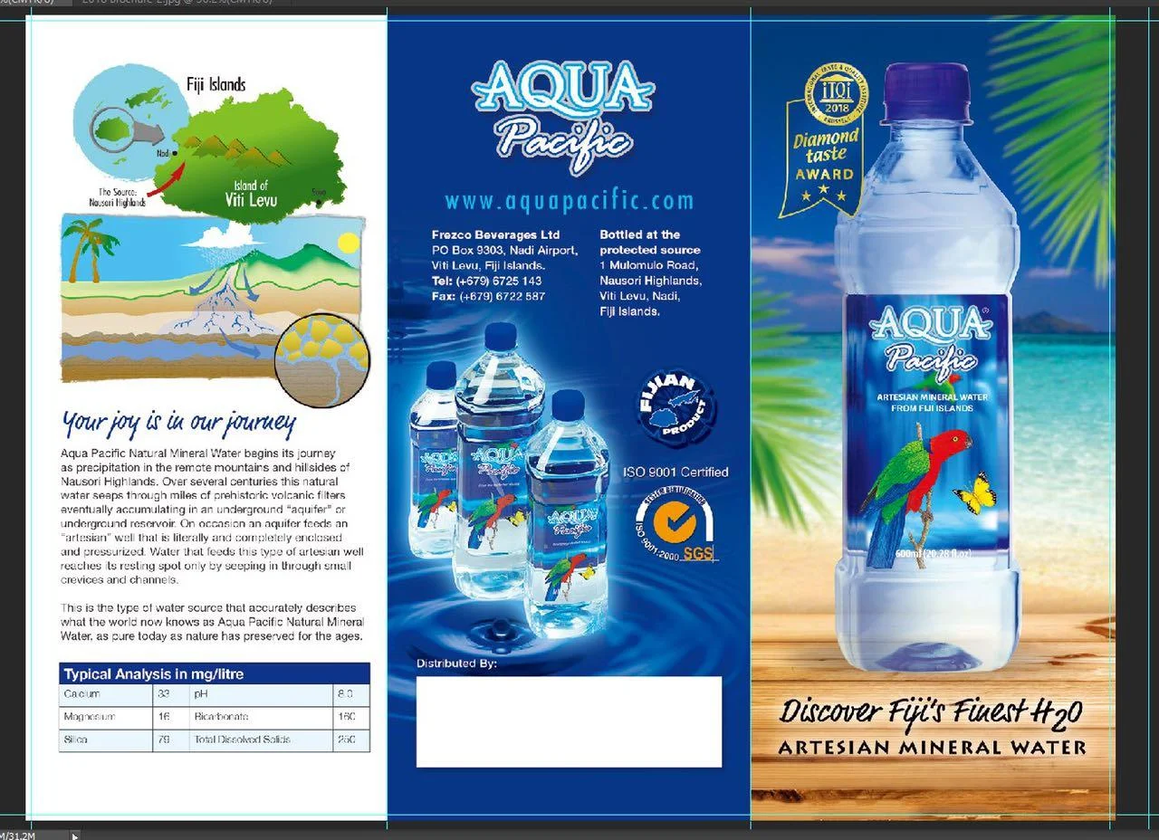 From FIJI - Aqua Pacific® Natural ARTESIAN Mineral Water Case Pack of 24 (20 Oz) Discover Fiji's Finest H20, Naturally High pH & Alkaline