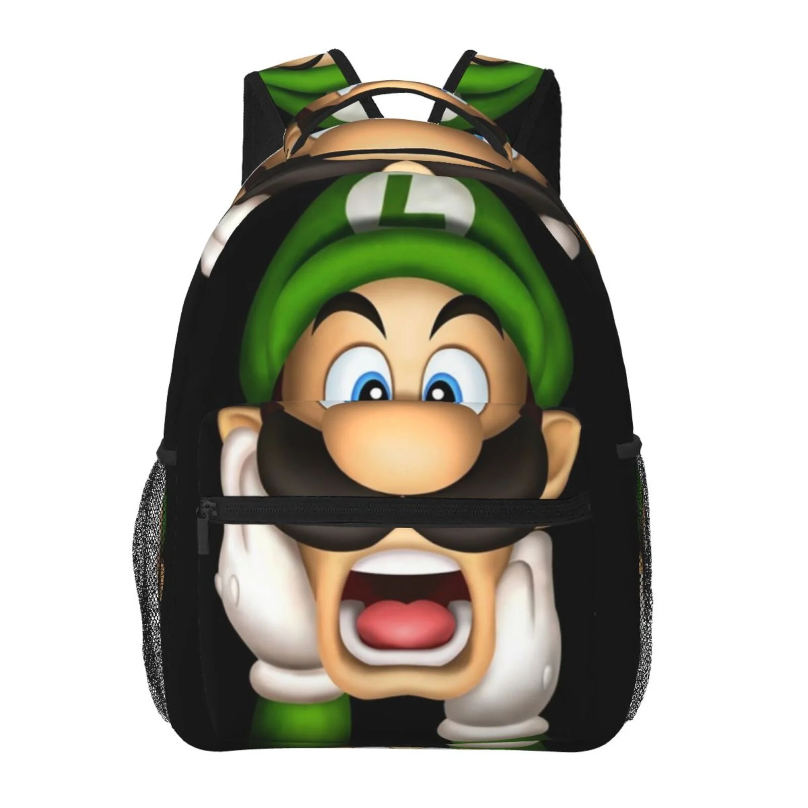 Frightened Luigi's Mansion Adjustable Laptop Backpack School Student Book Bag Satchel Rucksack Shoulders Daypack For Adult And Kids
