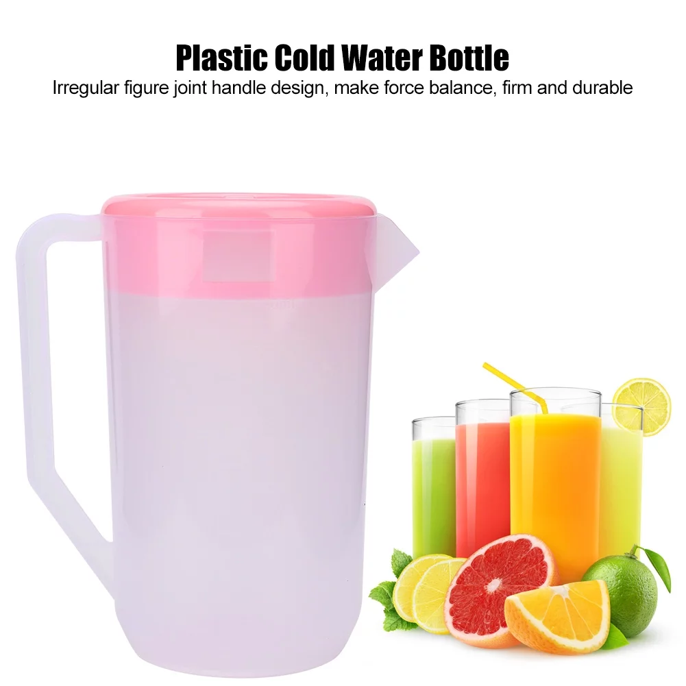 Cold Kettle 4000ml Large Capacity Reusable Non Toxic Plastic Water Bottle Water Jug Pot(?????)