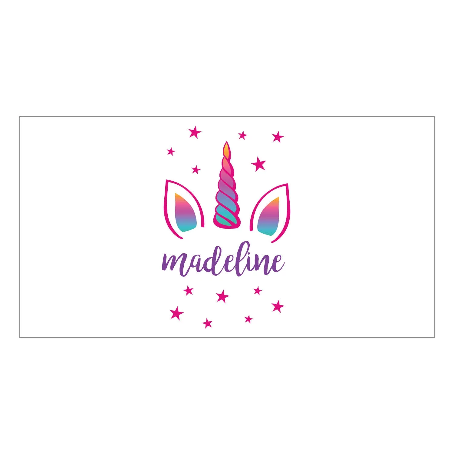 Personalized Unicorn Stainless Steel Water Bottle