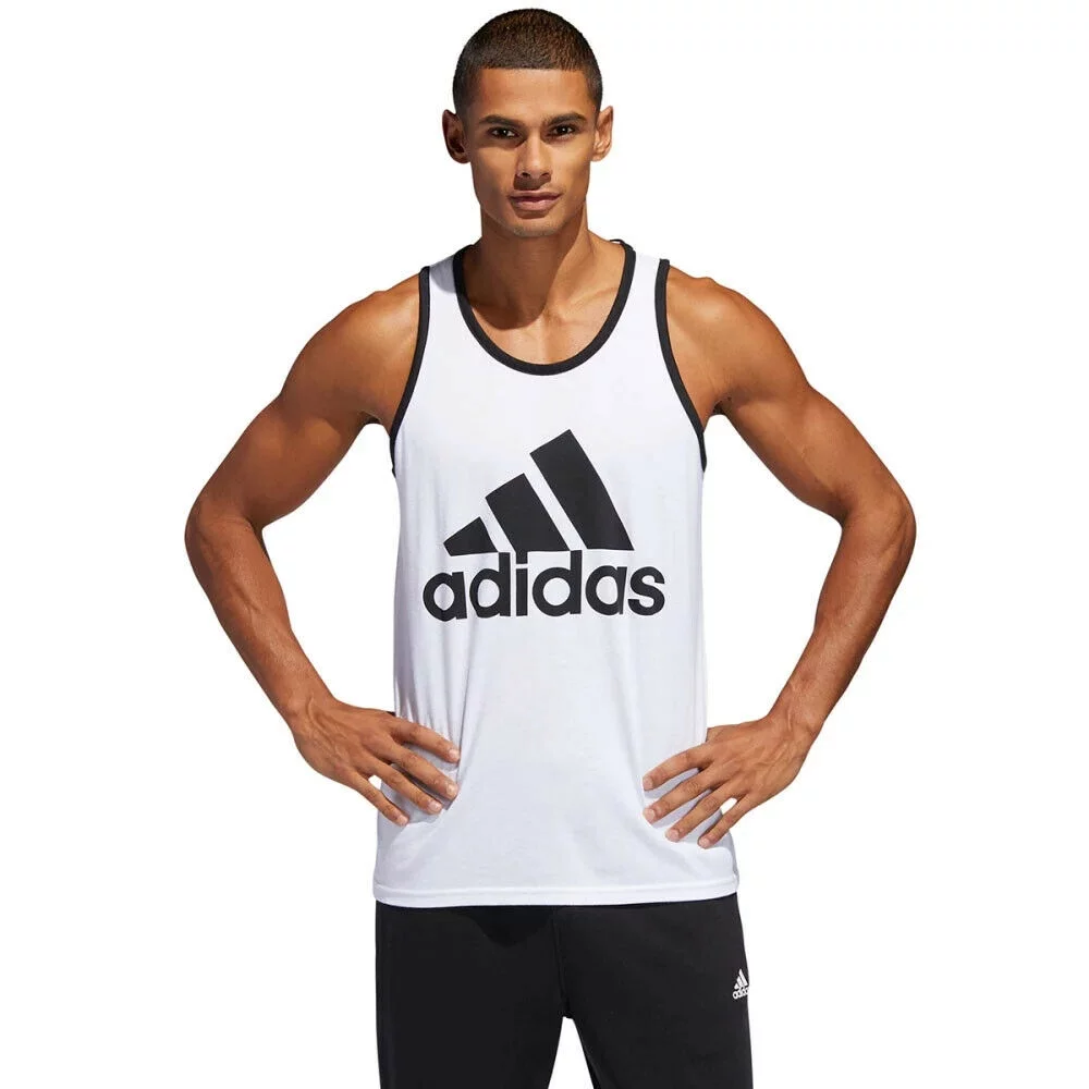 Adidas Men's BOS Badge of Sport Classic Tank Top DV2118 White/Black