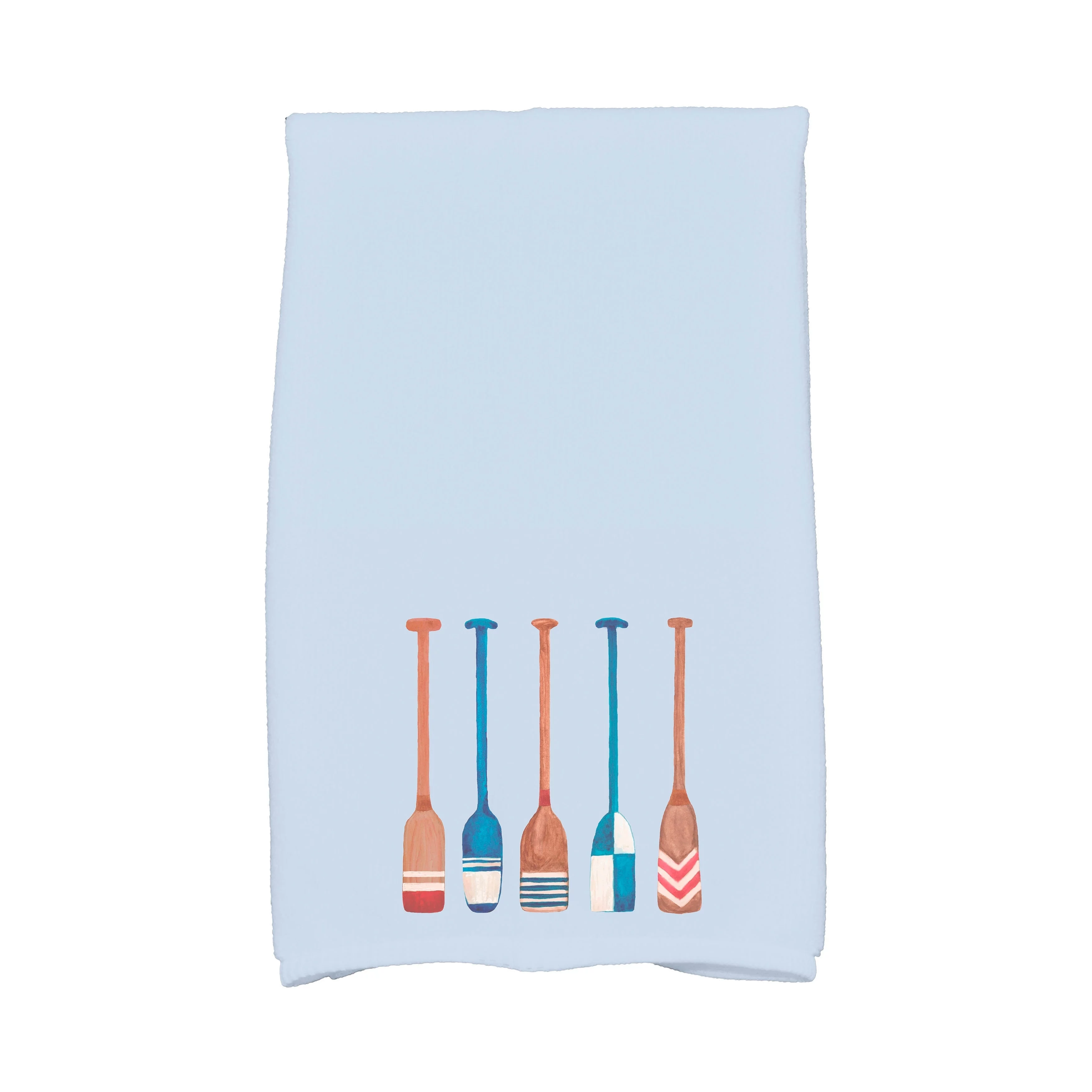 Simply Daisy, 16 x 25 Inch, Greeko Simple, Geometric Print Kitchen Towel, Royal Blue