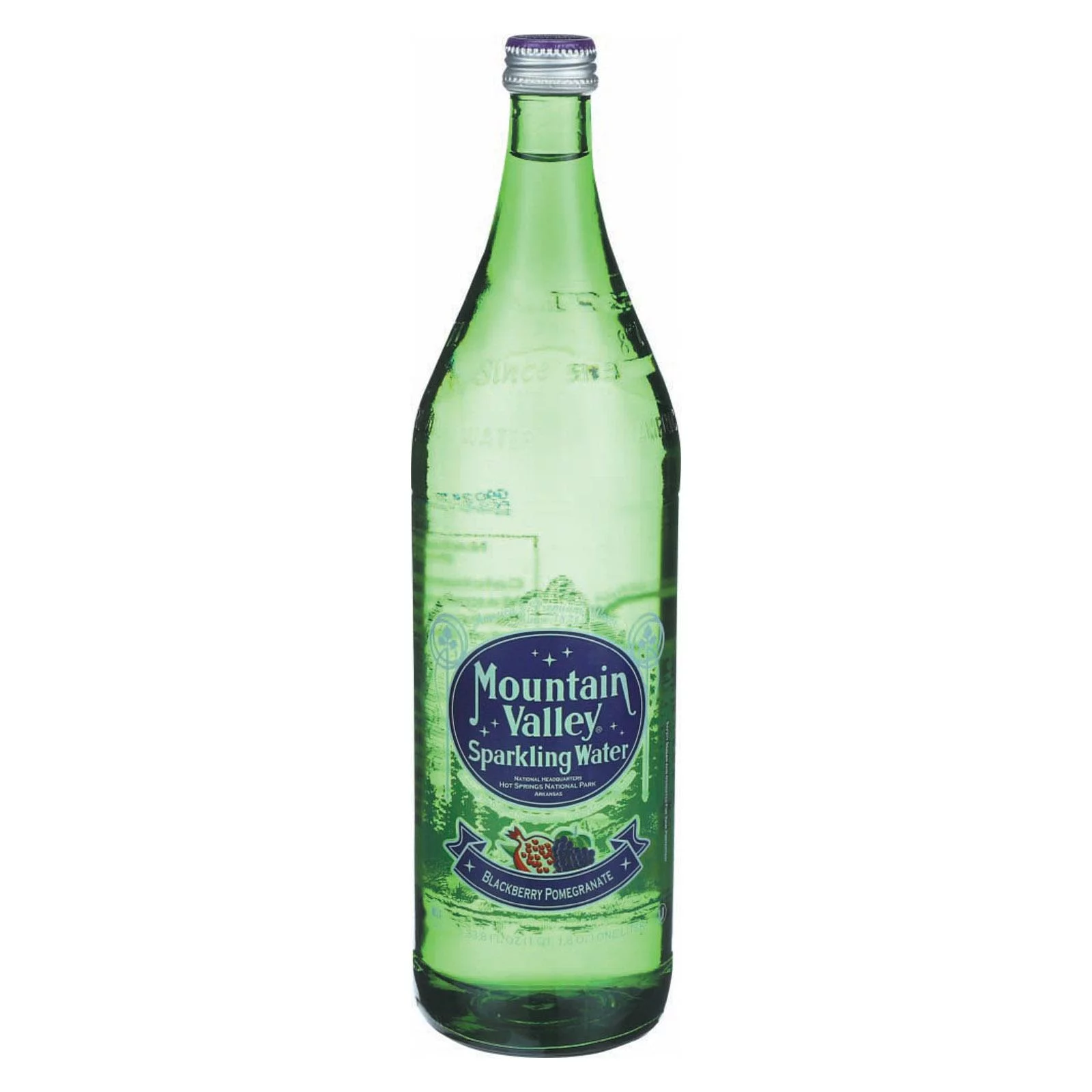 The Mountain Valley Blackberry Pomegranate Sparkling Water, 1 Liter -- 12 per case