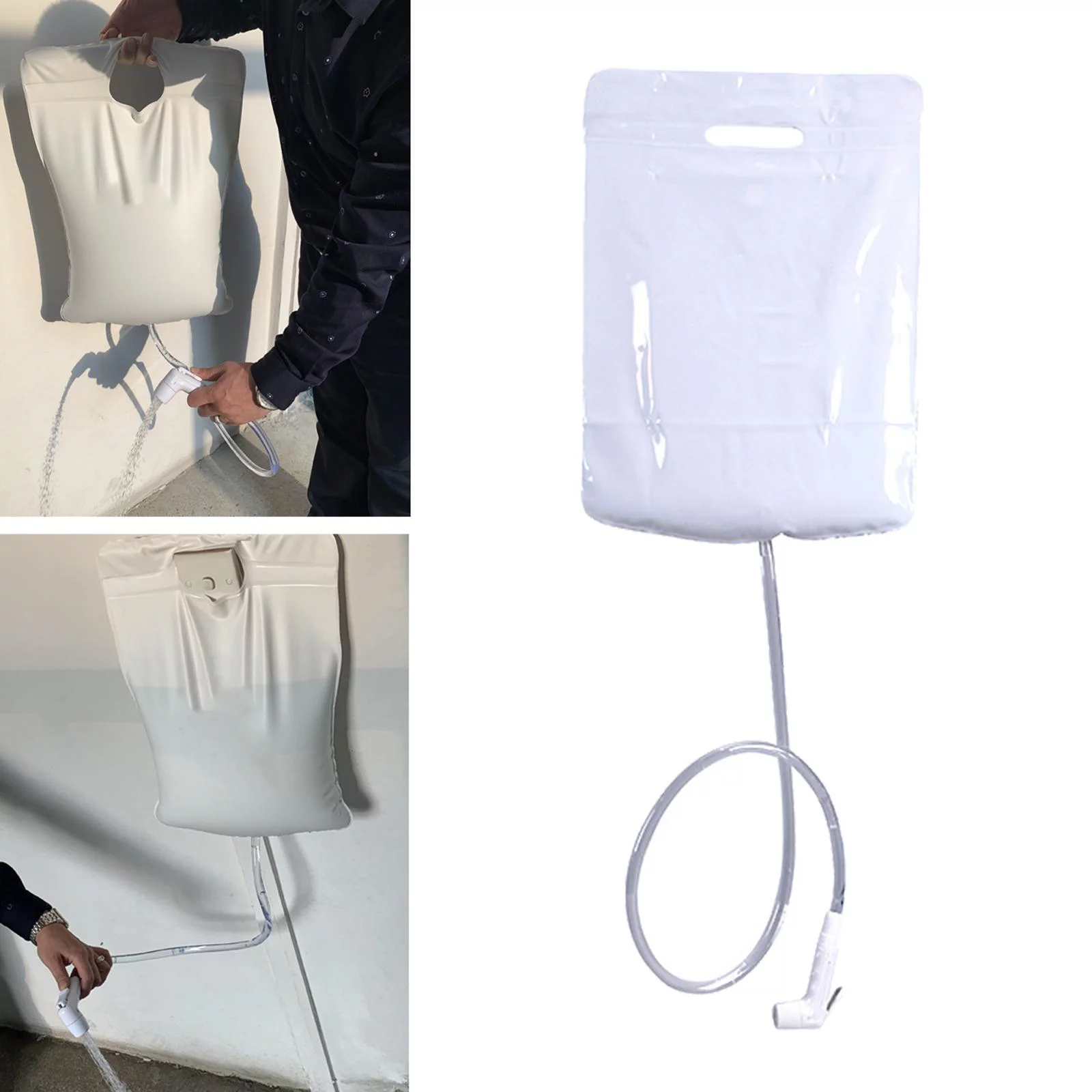 Camping 10L Camp with Removable Hose & Off Switchable for Bath Beach Swimming Outdoor Traveling Hiking Car Garden