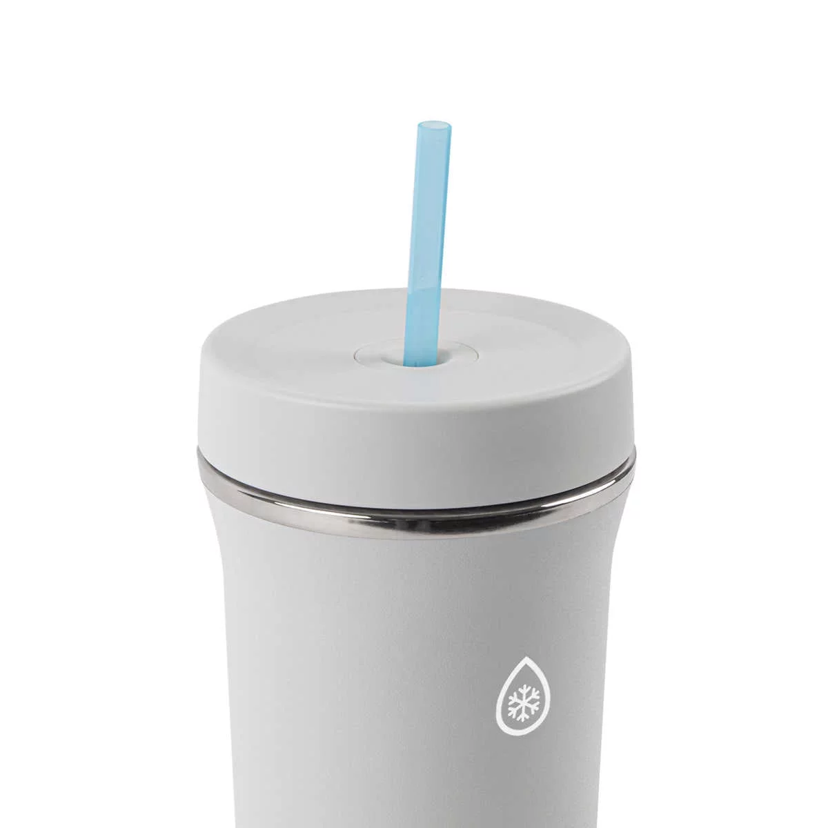 ThermoFlask 32oz Insulated Standard Straw Tumbler, 2-pack (Gray)