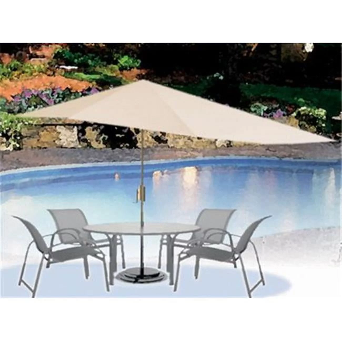 VZ-1000-BK-GB 16 ft. Span - Black Frame, Glacier Blue Canopy