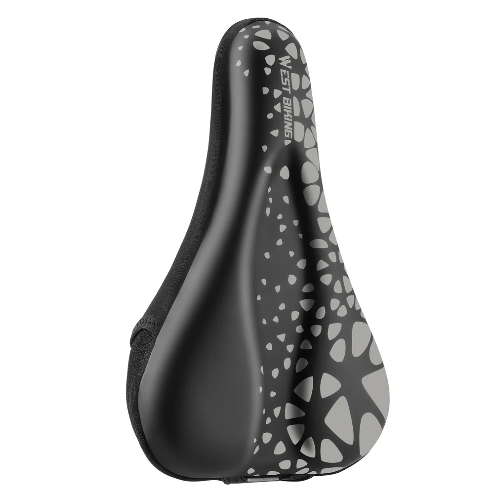 moobody Bike Saddle Cover for Road Bicycle Seats: Thickened Soft Silicone Pad, AntiSlip Cushion