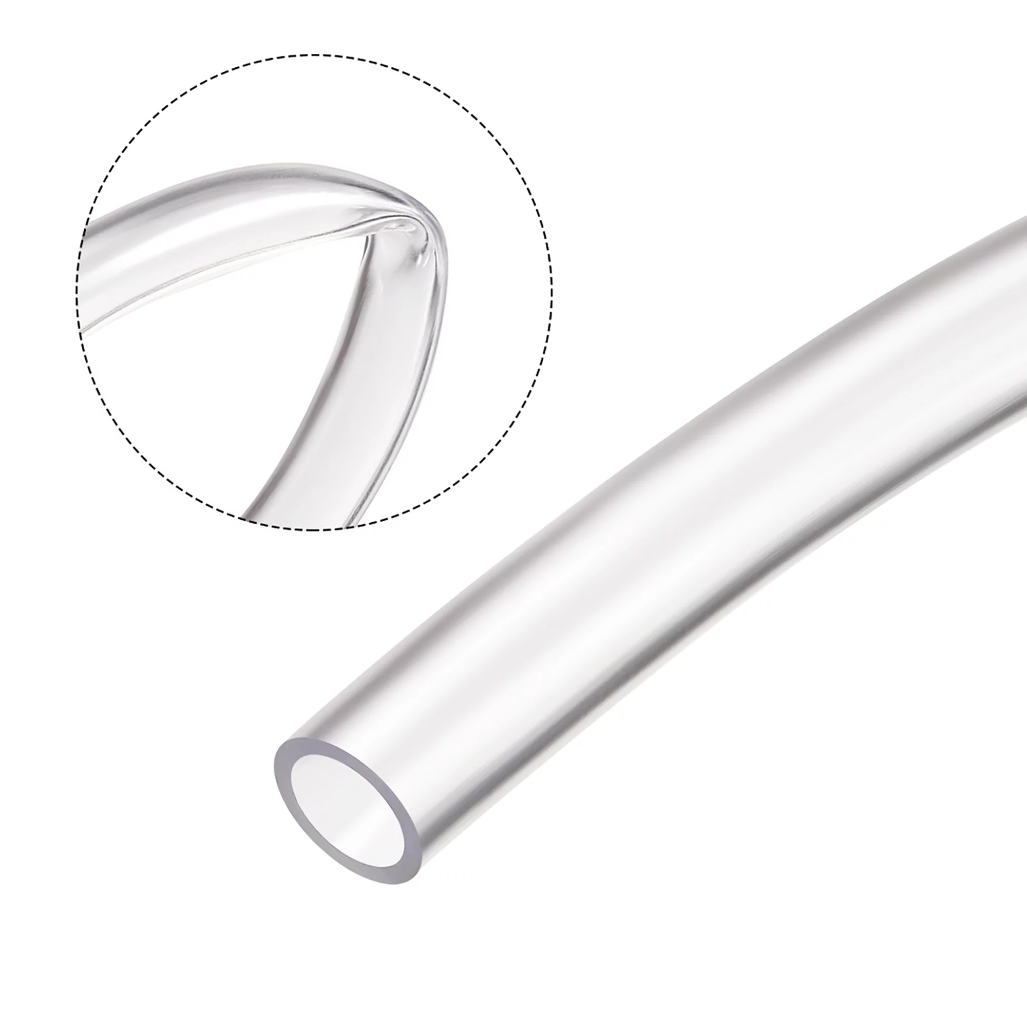 Unique Bargains PVC Clear Vinyl Tubing 5/16-inch ID x 7/16-inch OD, 6 Meters/20ft