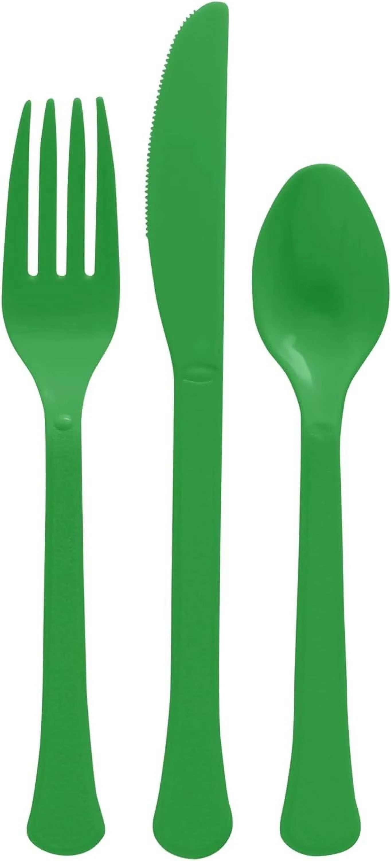 Heavy Weight Cutlery Asst., High Ct. - Festive Green - Pack Of 200
