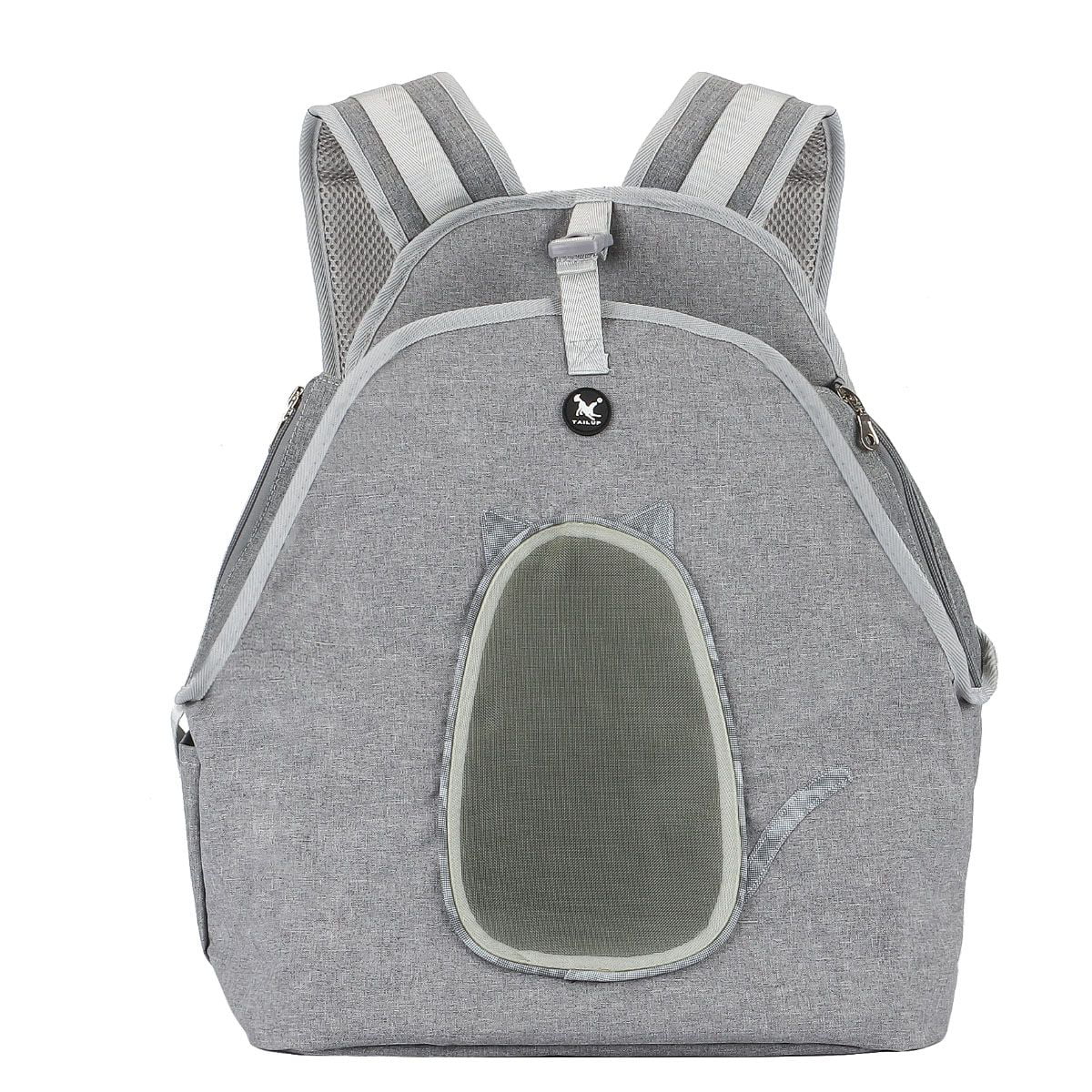 Deago Pet Backpack Carrier for Small Cats Dogs | Ventilated Design, Safety Straps, Buckle Support, Reflective | Designed for Travel, Hiking, Walking & Outdoor