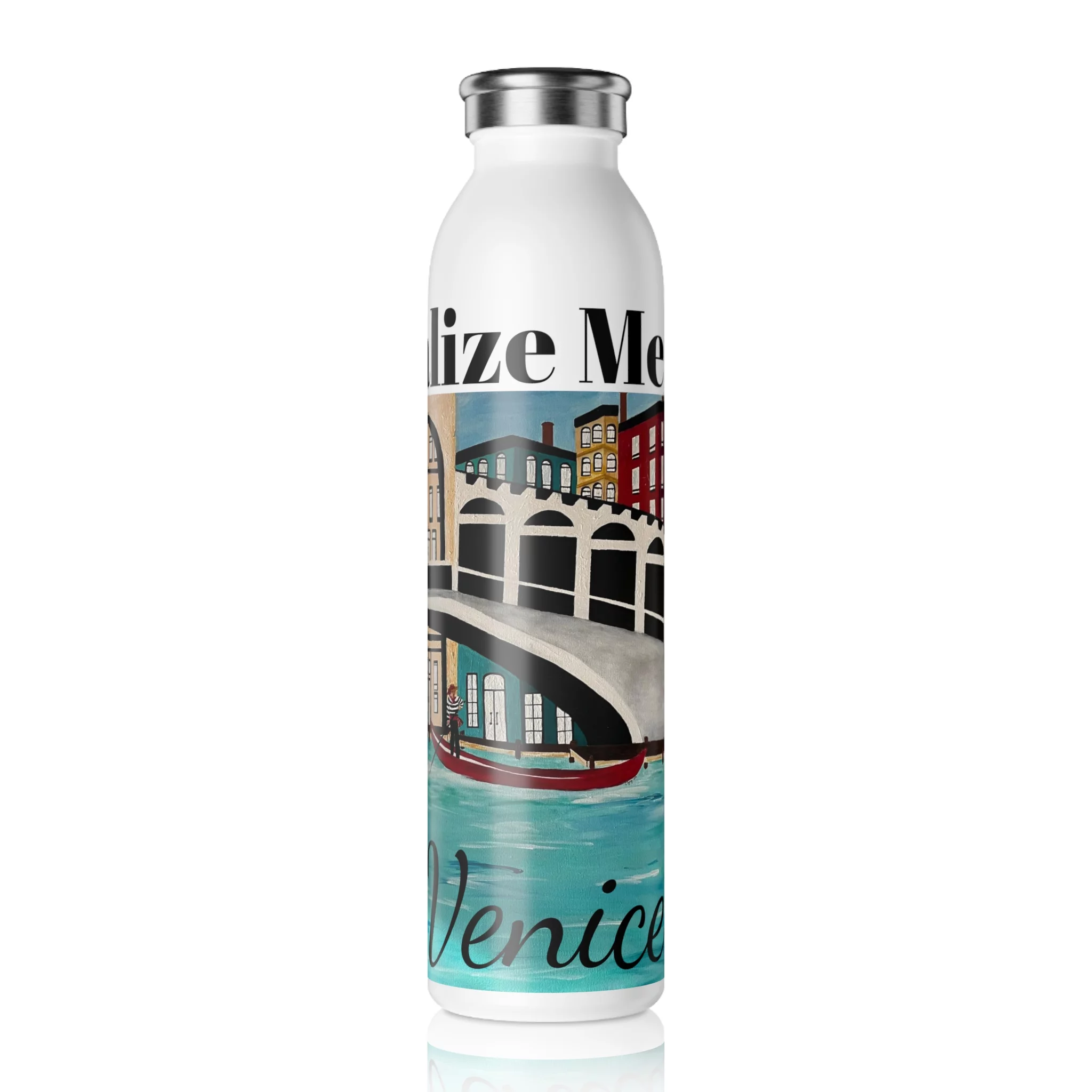 Venice Slim Water Bottle (20oz) | Venetian Vignette