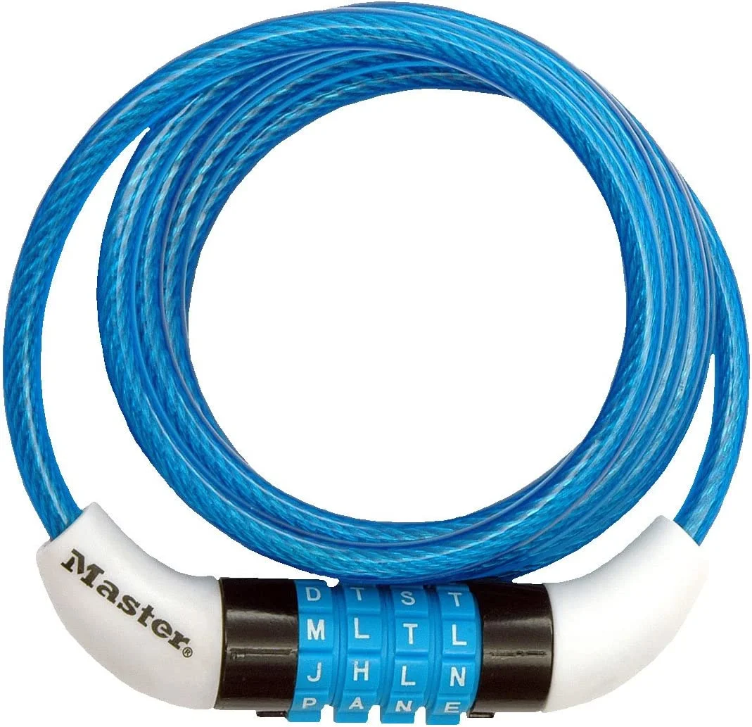 Master Lock 8152DASTWD Preset Word Combination Cable , Yellow