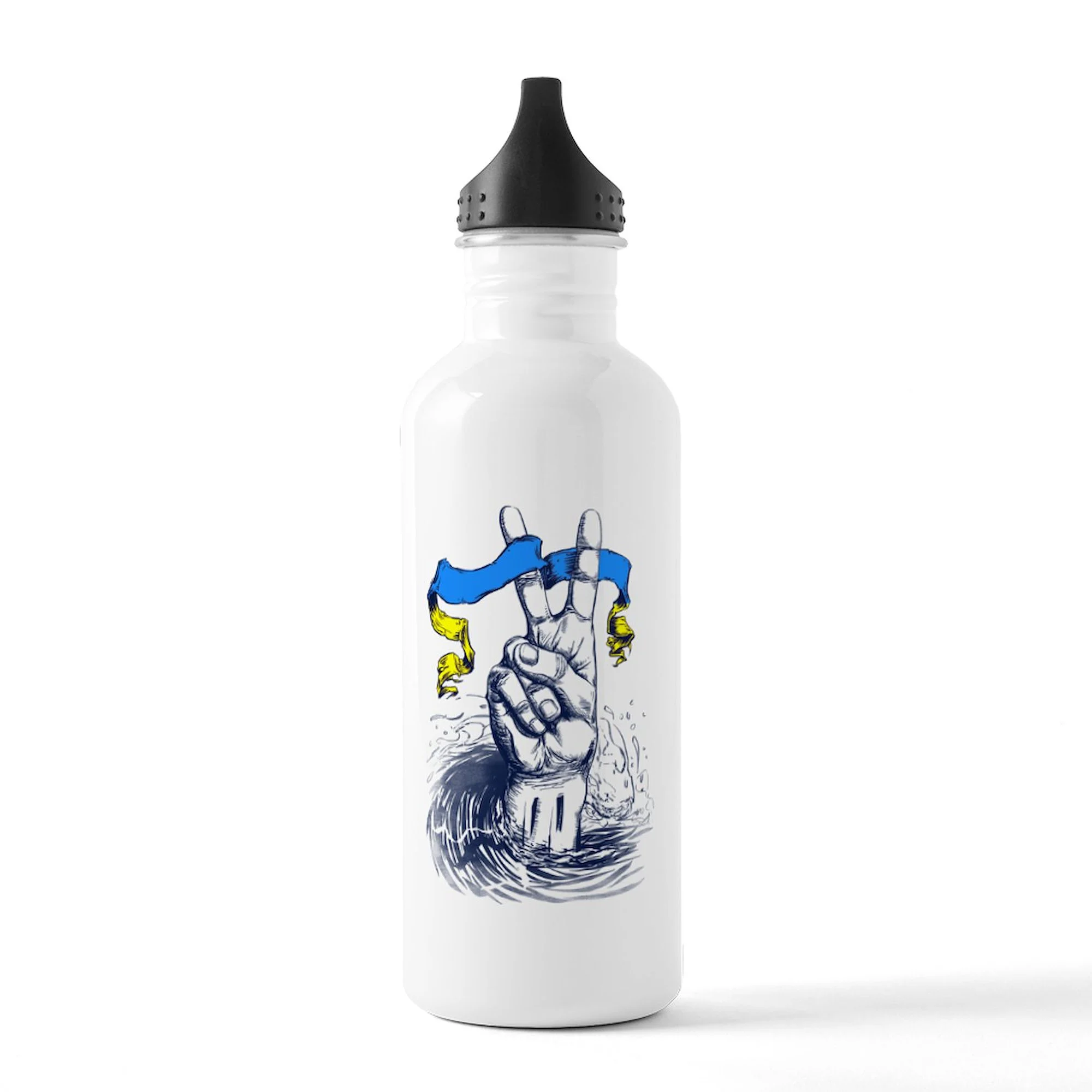 CafePress - Pro Ukraine Supp - Stainless Steel Water Bottle, Sports Bottle, 1.0L