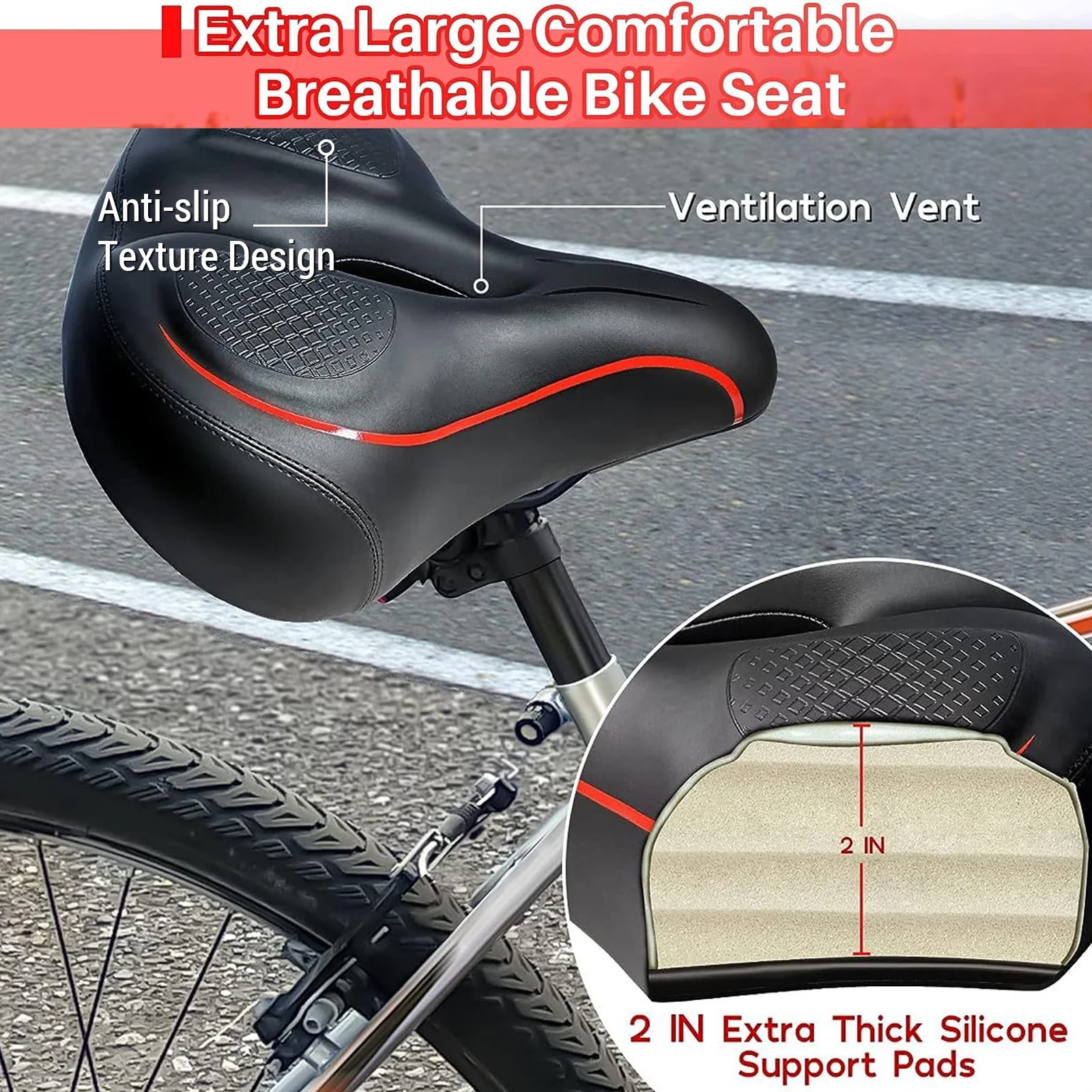 Dadypetsaddles,With Dual Ball Breathable Ball Bike Seat Widen Saddle Widen Saddle With Huiop Mewmewcat Siuke Saddles