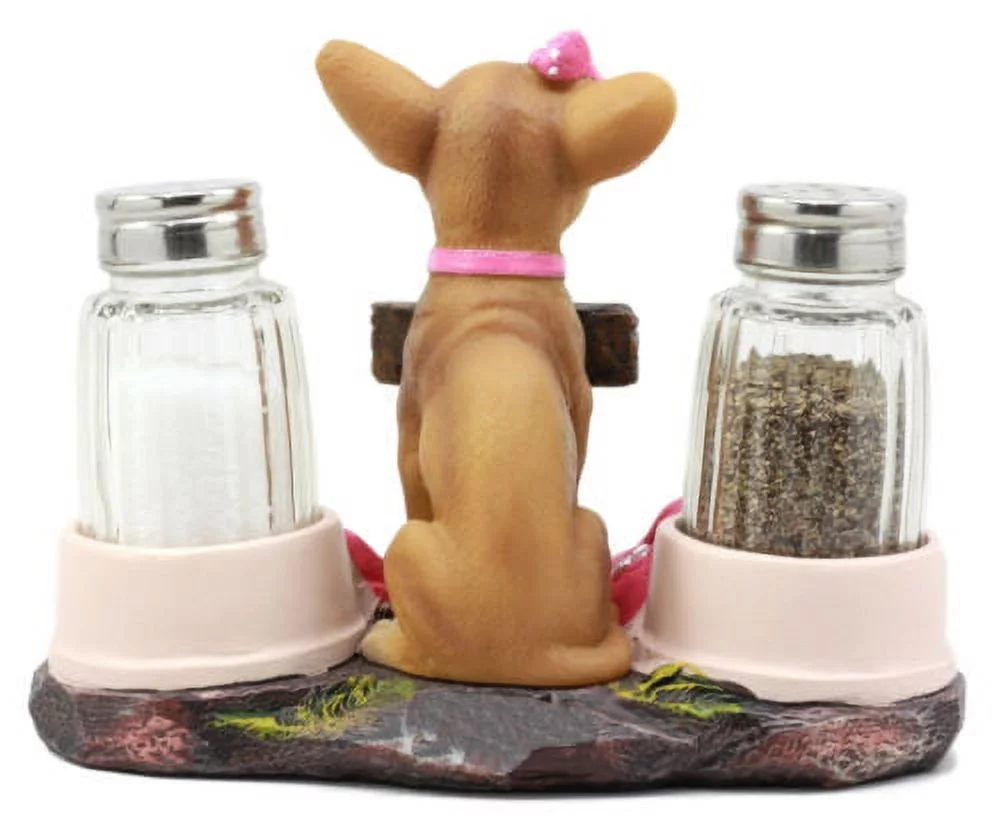 Haute and Spicy Salt and Pepper Shaker Set Chihuahua