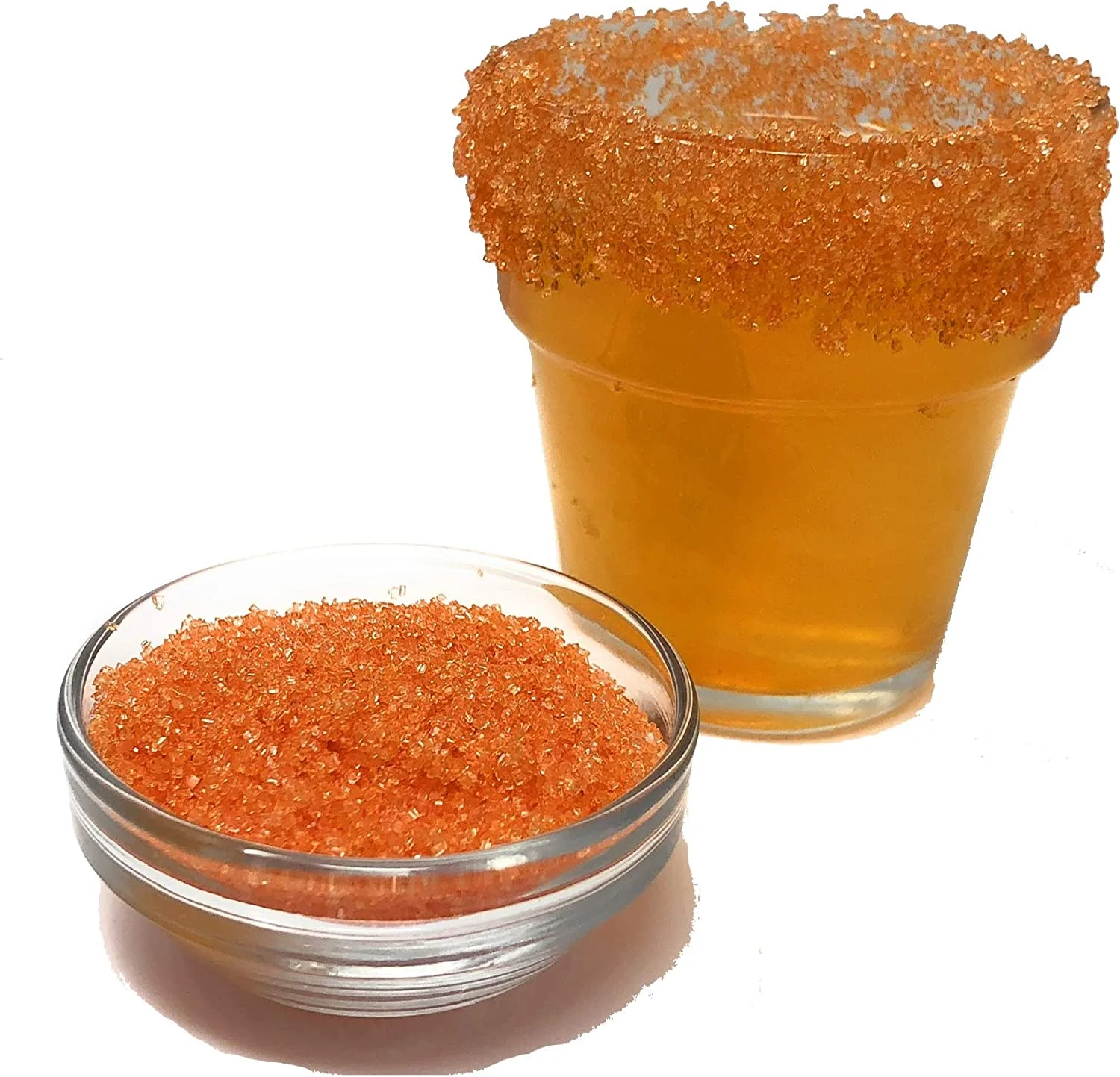 Snowy River Orange Cocktail Rimmer - Kosher Certified Natural Orange Colored Cocktail Sugar (5Lb)