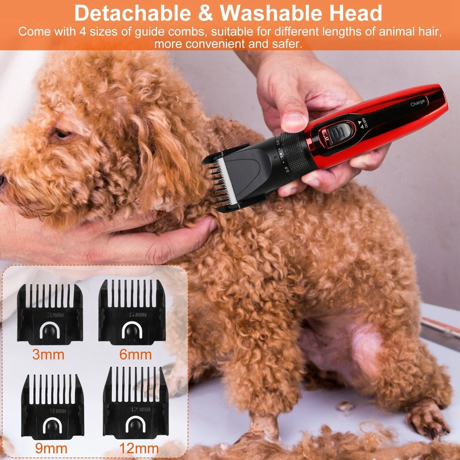 Professional Groomer Pet Grooming Kit Dog Cat Trimmer Hair Clippers Shaver Quiet