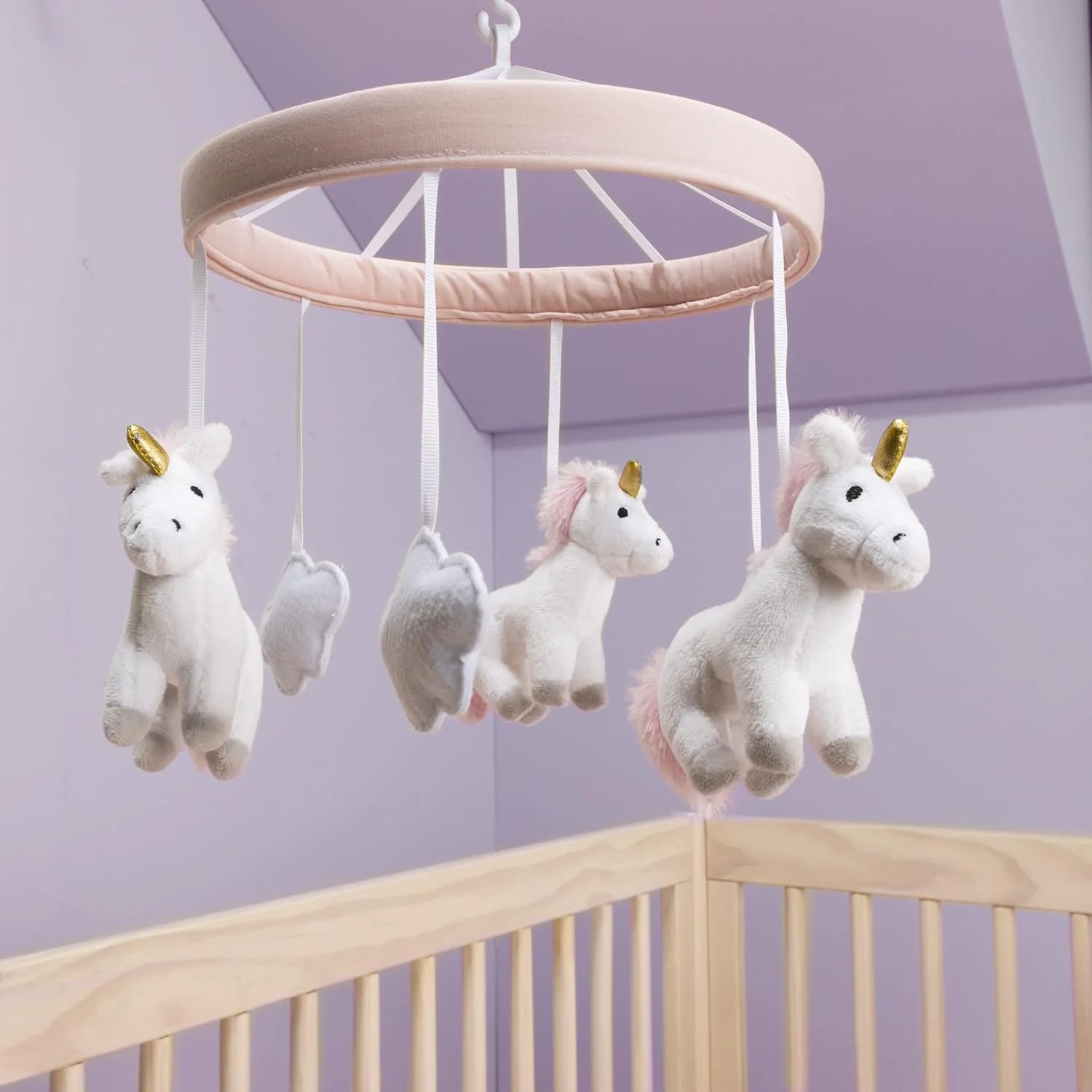 Sammy & Lou Musical Unicorn Baby Crib Mobile, Girl, Unicorn Character