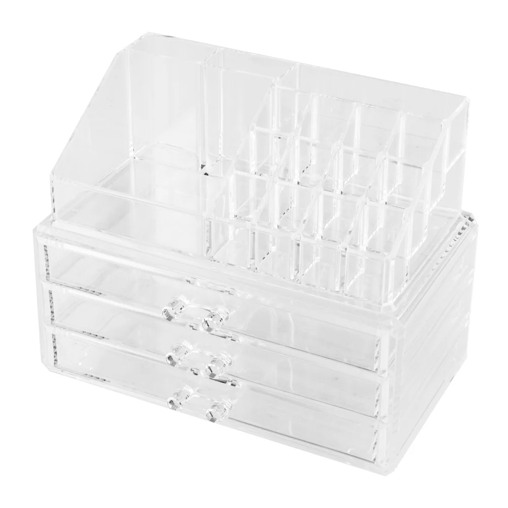 Zimtown Multi-Drawer Acrylic Makeup Cosmetic Storage Holder Jewelry Display Racks 4 7 11 Drawers